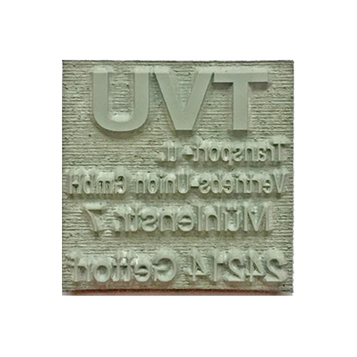 Stempelplatte für vorhandenen Holzstempel 60 x 60 mm